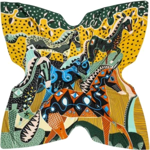 horse pattern 130cm scarf – elegant spring travel shawl