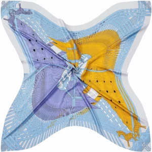 double horse pattern 130cm scarf – elegant decorative shawl