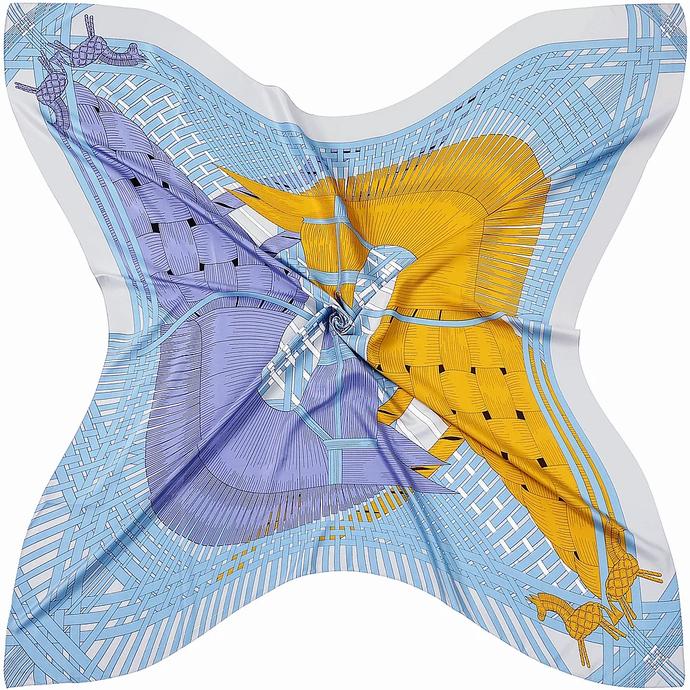 double horse pattern 130cm scarf – elegant decorative shawl double horse pattern 130cm scarf – elegant decorative shawl